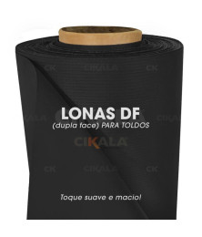 Lona para Toldo Dupla Face Preta 1x1,40 M Tenda Varanda