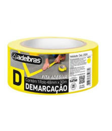 Fita Adesiva Para Demarcação Amarela 48 mm X 14 Metros