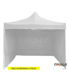 Parede de Fechamento Nylon Branca 3x1.85 M Tenda Gazebo