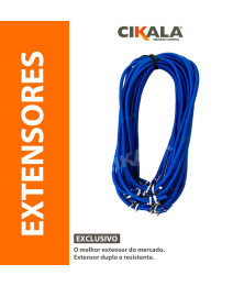 Extensor Elástico Azul Duplo 30 cm Sem Gancho