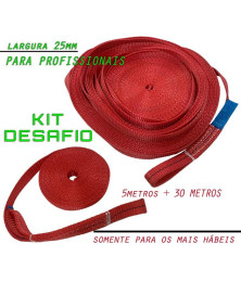 Slackline Longline 25 Mm 30 M Vermelho