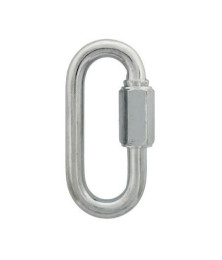 Manilha Mosquetão Oval Galvanizado com Trava Rosca 7x70 mm