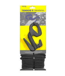 Gancho Tensor 9 Yotto X4 C/ Corda 4 M 5mm 50kg Força Duplo