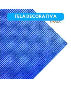 Tela Decorativa Azul 1x1,40 M PVC Paisagem Artesanato 