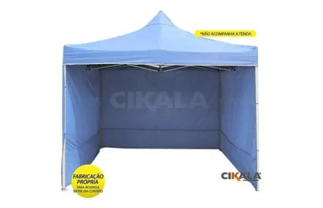 Parede de Fechamento Nylon Azul Bebê 2x1.85 M Tenda Gazebo