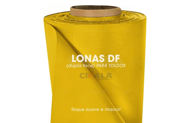 Lona para Toldo Dupla Face Amarela 1x1,40 M Tenda Varanda