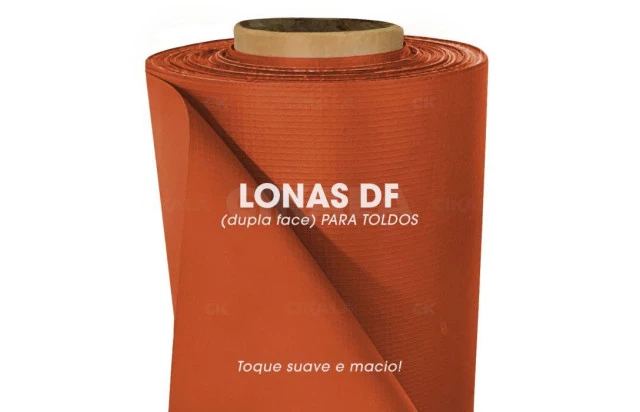 Lona para Toldo Dupla Face Laranja 1x1,40 M Tenda Varanda