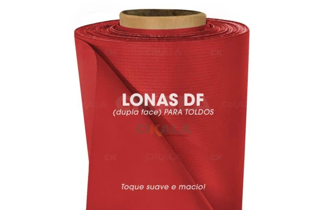 Lona para Toldo Dupla Face Vermelha 1x1,40 M Tenda Varanda