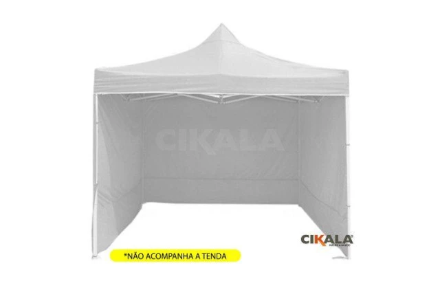 Parede de Fechamento Nylon Branca 2x1.85 M Tenda Gazebo