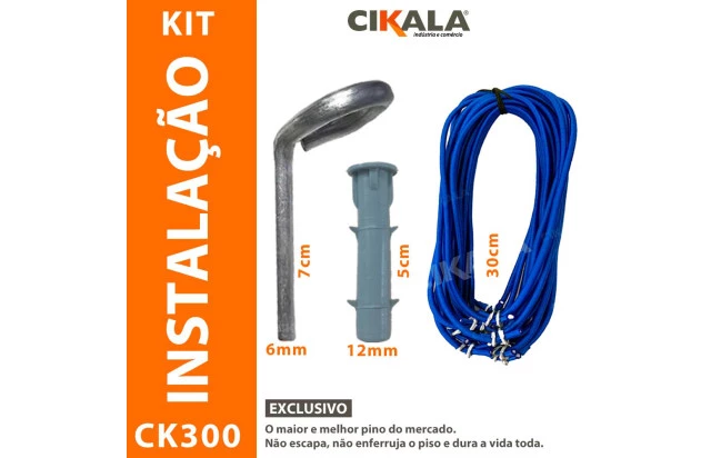 Kit para Fixação de Capas de Piscina CK300 Micras