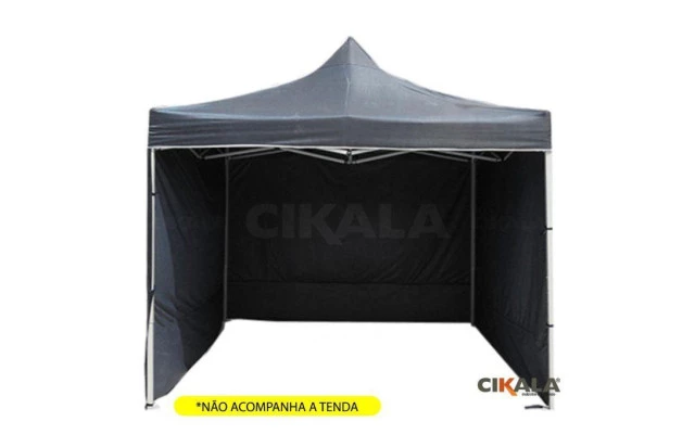 Parede de Fechamento Nylon Preta 2x1.85 M Tenda Gazebo