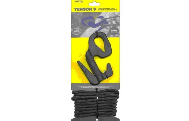 Gancho Tensor 9 Yotto X4 C/ Corda 4 M 5mm 50kg Força Duplo