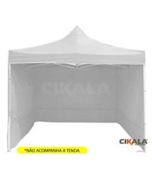 Parede de Fechamento Nylon Branca 3x1.85 M Tenda Gazebo