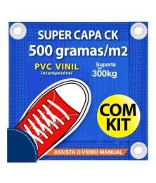 Capa Segurança de Piscina CK500 +Kit Fixação