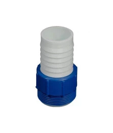 Adaptador Azul e Branco Para Conexão de Mangueira Brustec