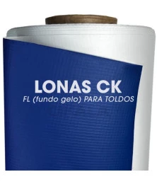 Lona para Toldo Retrátil Fundo Gelo Azul 1x1,40 M Linear Impermeável para Varanda Cortina