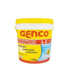 Cloro Granulado Múltipla Ação 3 em 1 Balde 10kg Genco