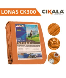 Lona CK300 Micras Laranja Polietileno para Cobertura de Camping Telhado Obra Festa Churrasco Barraca Buffet