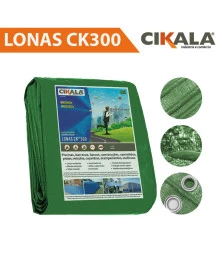 Lona CK300 Micras Verde Polietileno para Cobertura de Camping Telhado Obra Festa Churrasco Barraca Buffet