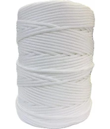 01 Corda Branca Poliéster Trançado 3mm 1/2Kg