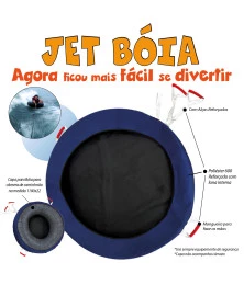 Capa Jet Boia Nylon 600 Acqua Riding Azul