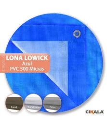 Lona Translúcida Azul para Toldo Lowick Impermeável CK500 Micras - Fechamento de varandas e coberturas