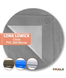 Lona Lowick Cinza Translúcida 500 Micras