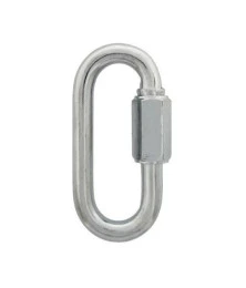 Manilha Mosquetão Oval Galvanizado com Trava Rosca 7x70 mm