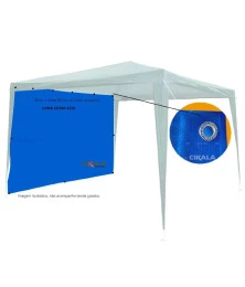 Parede Fechamento Polietileno Azul 2x1.85 M Tenda Gazebo