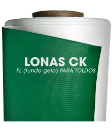 Lona para Toldo Retrátil Fundo Gelo Verde 1x1,40 M Linear Impermeável para Varanda Cortina